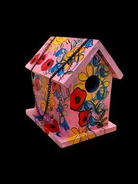 Hand-Painted by seller Cheerful Birdhouse